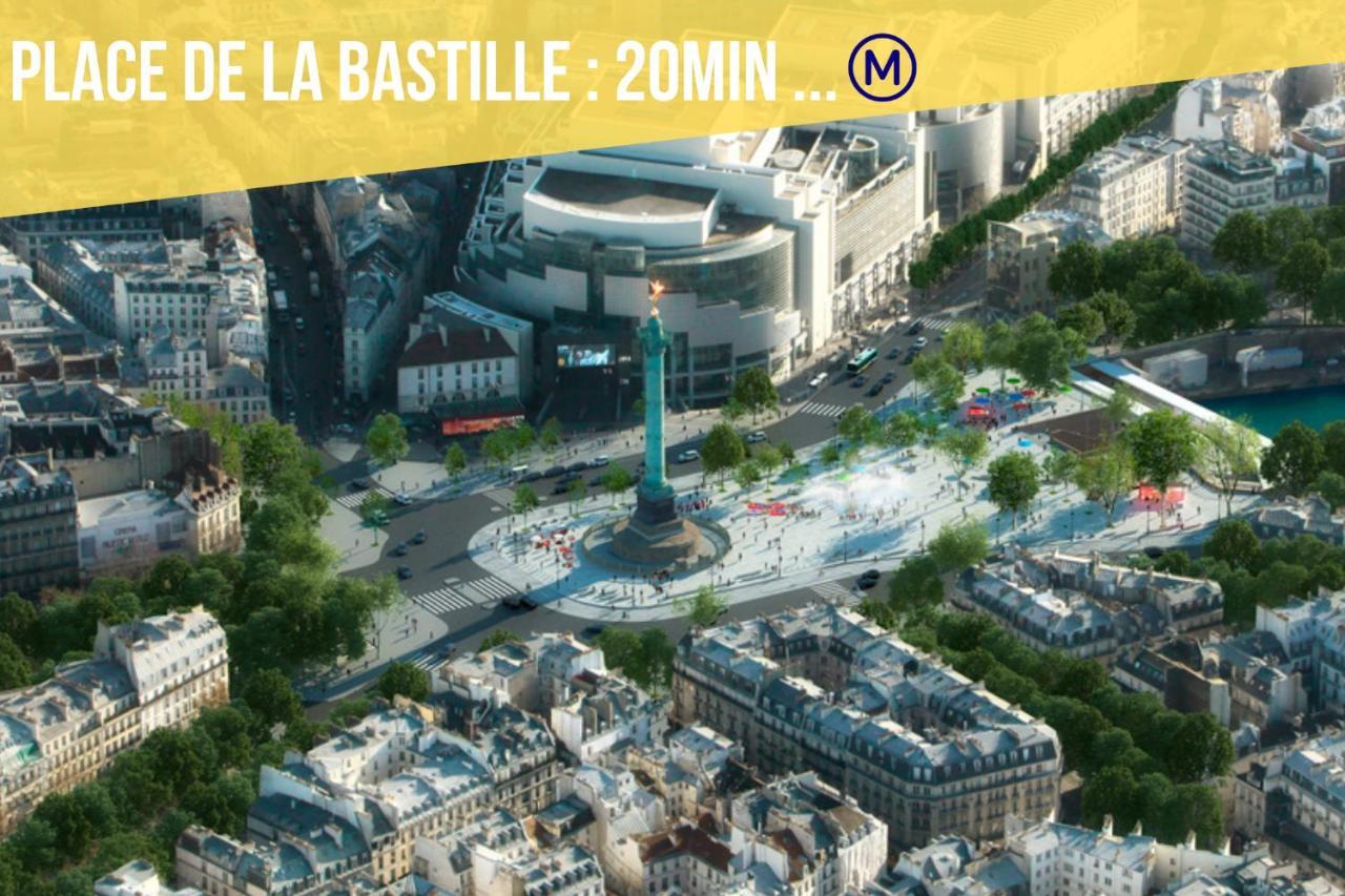 Immotovo - Suite Moderne - Paris 8 Min - Parking - Netflix Villejuif Ngoại thất bức ảnh