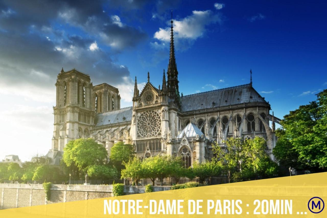 Immotovo - Suite Moderne - Paris 8 Min - Parking - Netflix Villejuif Ngoại thất bức ảnh