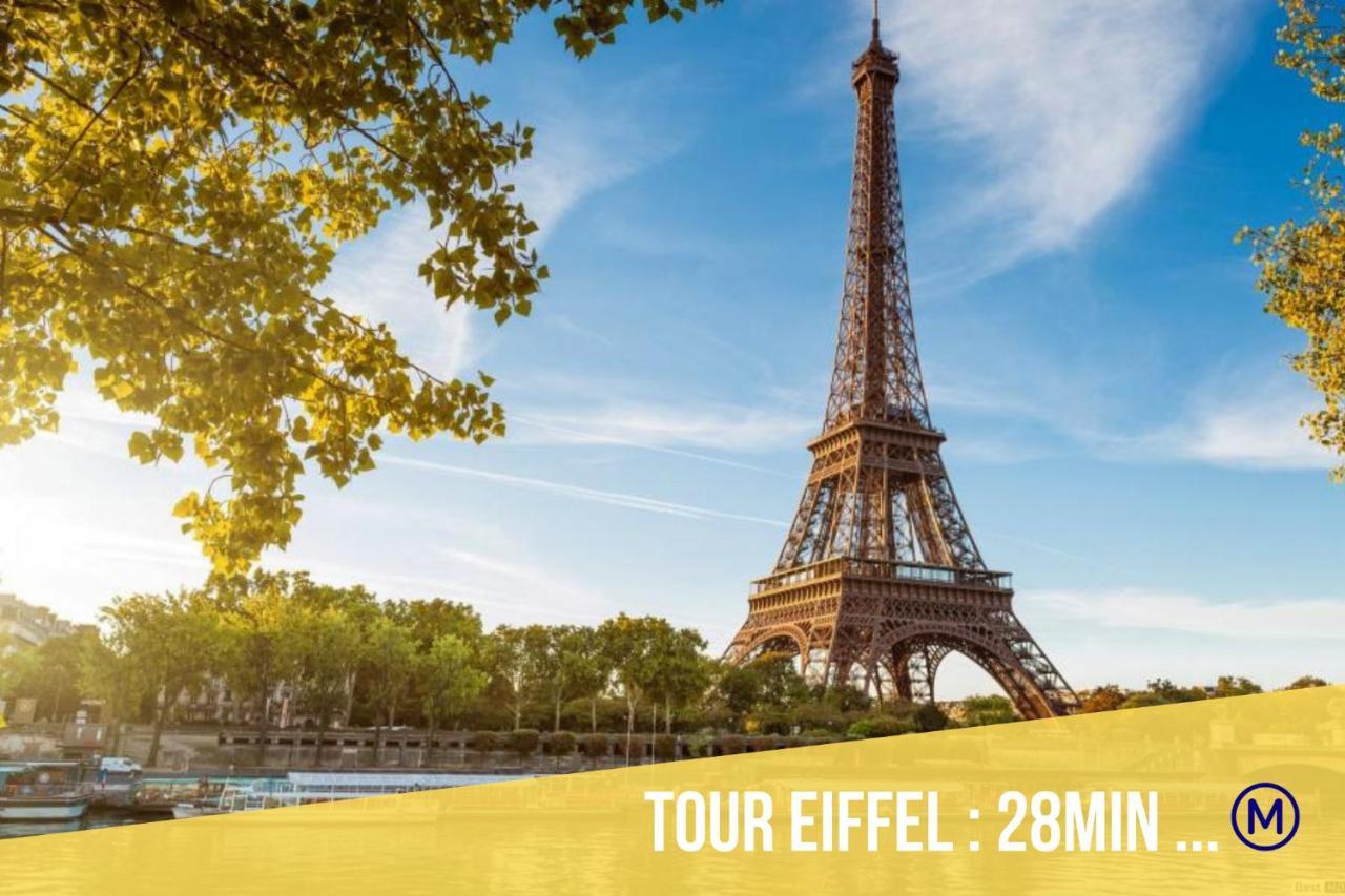 Immotovo - Suite Moderne - Paris 8 Min - Parking - Netflix Villejuif Ngoại thất bức ảnh